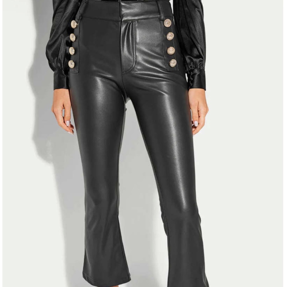 Generation love vegan leather kick flares
